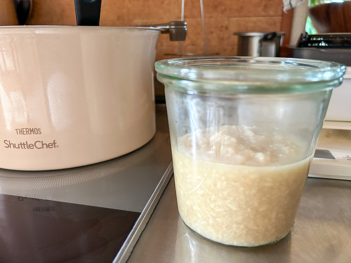 麹と米で作る甘酒