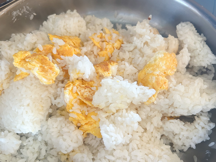 ステンレス鍋　チャーハン　パラパラ